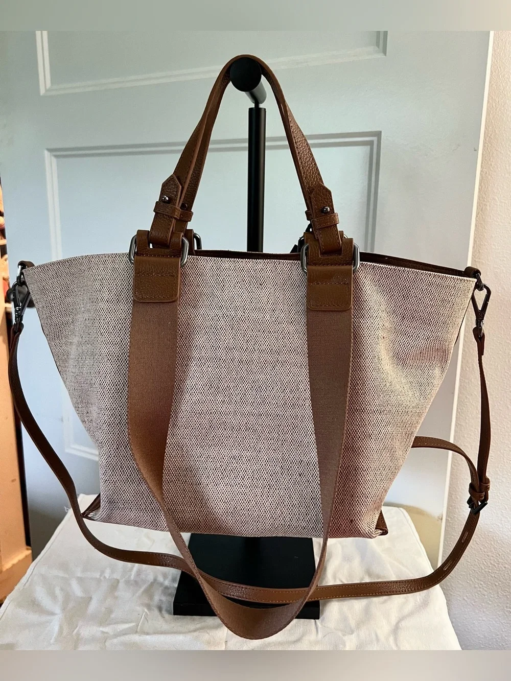 Botkier Warren Bite Size Linen Satchel Tote